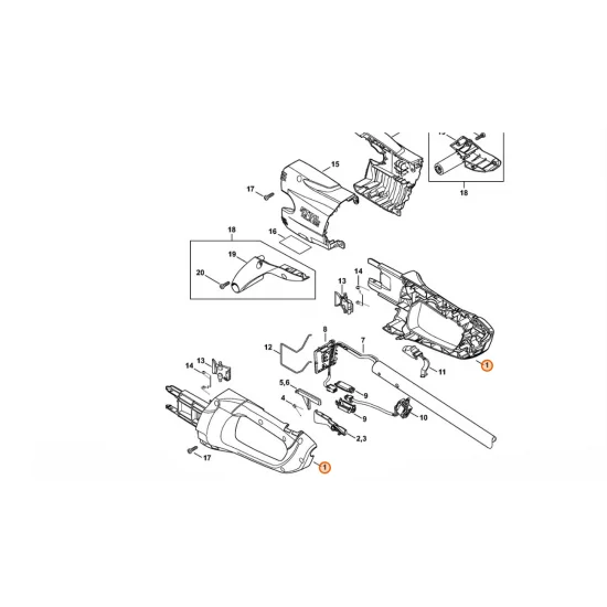 STIHL  Korpus rękojeści 4855 790 1051